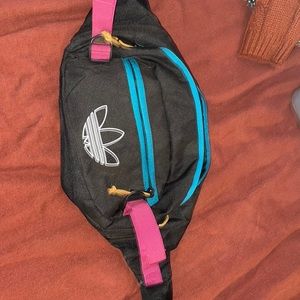 Adidas originals black teal and berry utility crossbody fanny pack